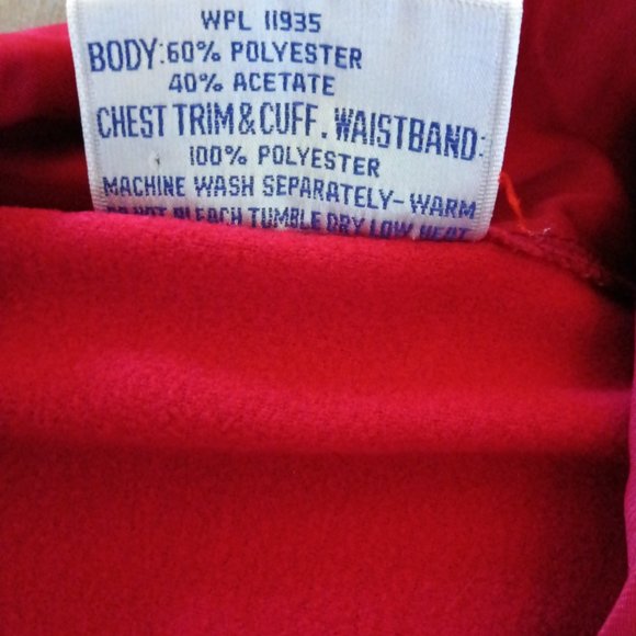 Vintage 1980s Track & Court Zip Sweatshirt Jacket Maroon Gray Men's Size M - Picture 5 of 10